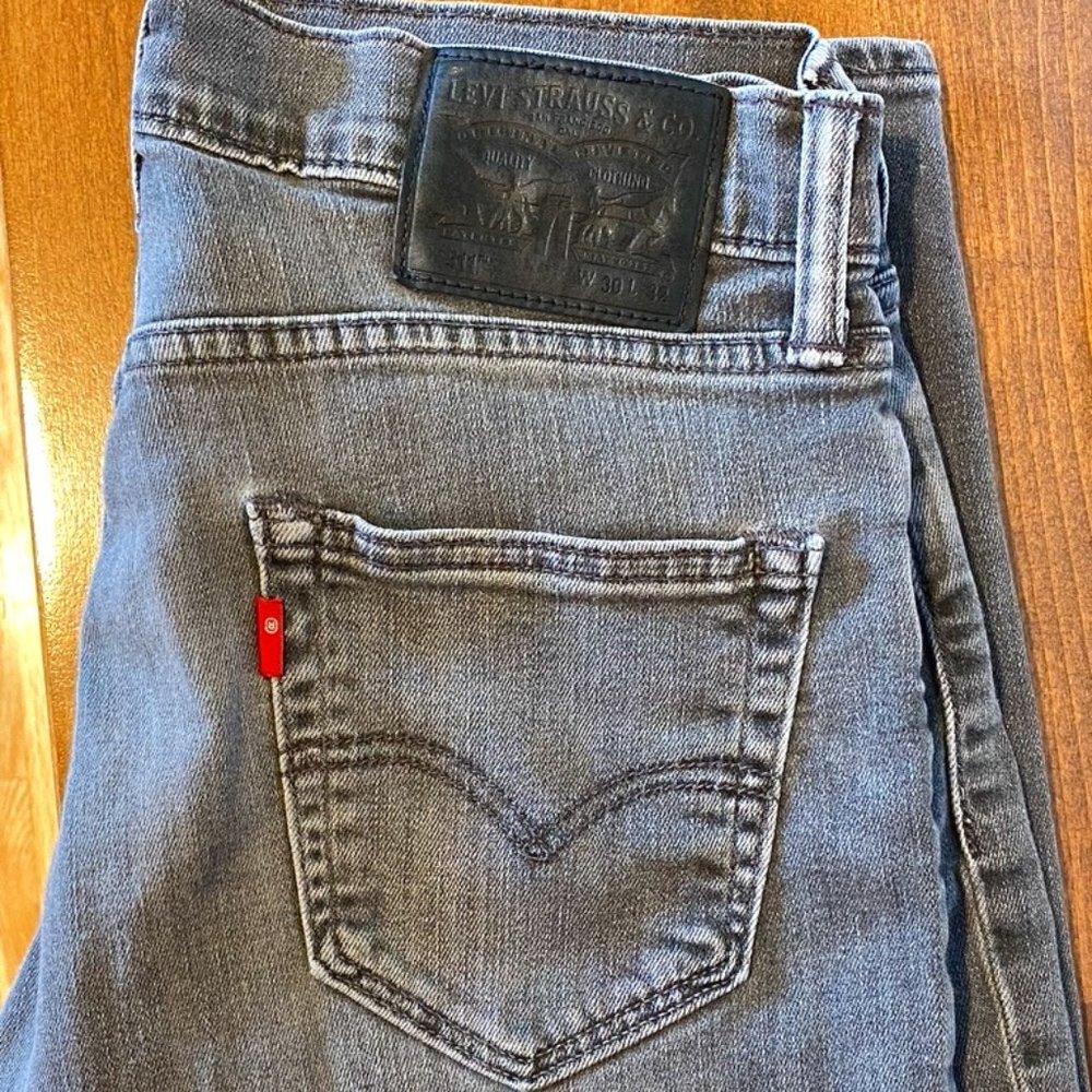 Levis 511 Slim 30x32 Men's Jeans Light Grey